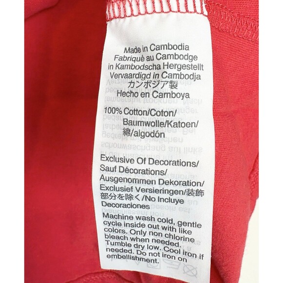 J Crew Crewcuts Long Sleeve Red Bow Sequin Shimmer Holiday Christmas Shirt, 12 - Picture 4 of 5